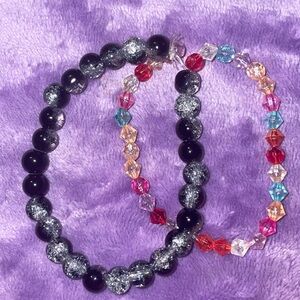 2 in 1 acrylic bracelet . Marble and acrylic .